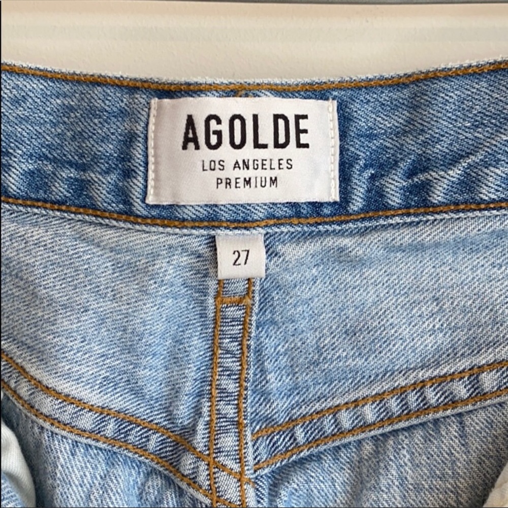 AGOLDE Riley High Rise Straight Crop in Shatter - Picture 7 of 14